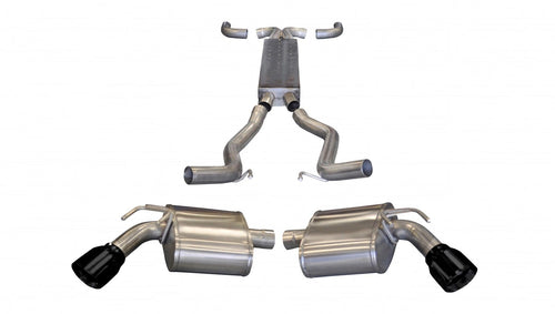 Cat-Back Exhaust System CORSA 14964BLK with X-Pipe