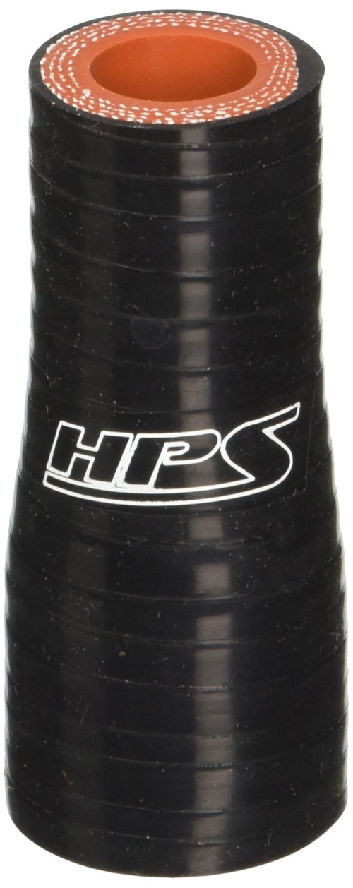 HPS Silicone Hoses HTSR-062-087-BLK High Temperature 4-ply Reinforced Reducer Coupler Hose, 100 PSI Maximum Pressure, 3" Length, 5/8" > 7/8" ID, Black