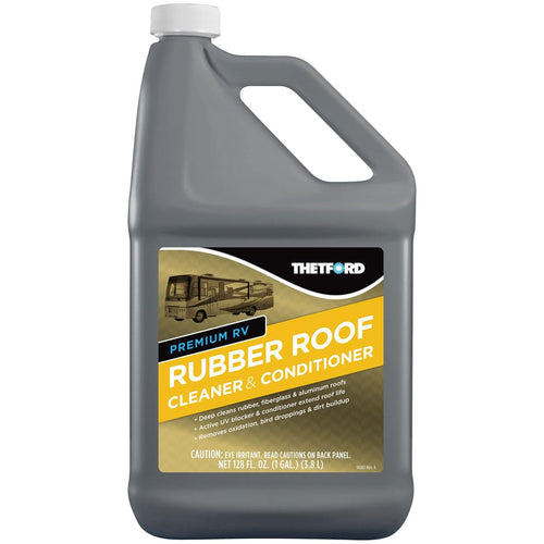 Rubber Roof Cleaner & Conditioner Premium RV - Non-Toxic - Non-Abrasive - Biodegradable - 1 Gallon - Thetford 32513