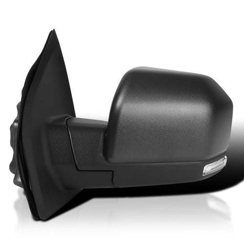 Power Spec-D Tuning Heated+LED Turn Signal Black Left Driver Side Mirror Compatible with 2015-2020 Ford F150