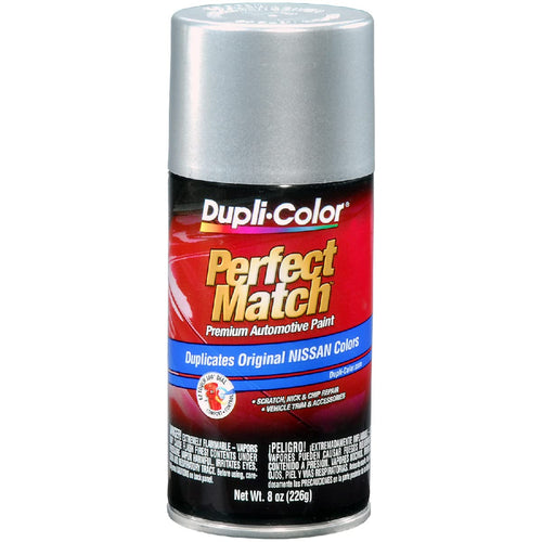 Perfect Match Dupli-Color Automotive Spray Paint -Nissan Platinum Metallic, KN0 - 8 oz. Aerosol Can