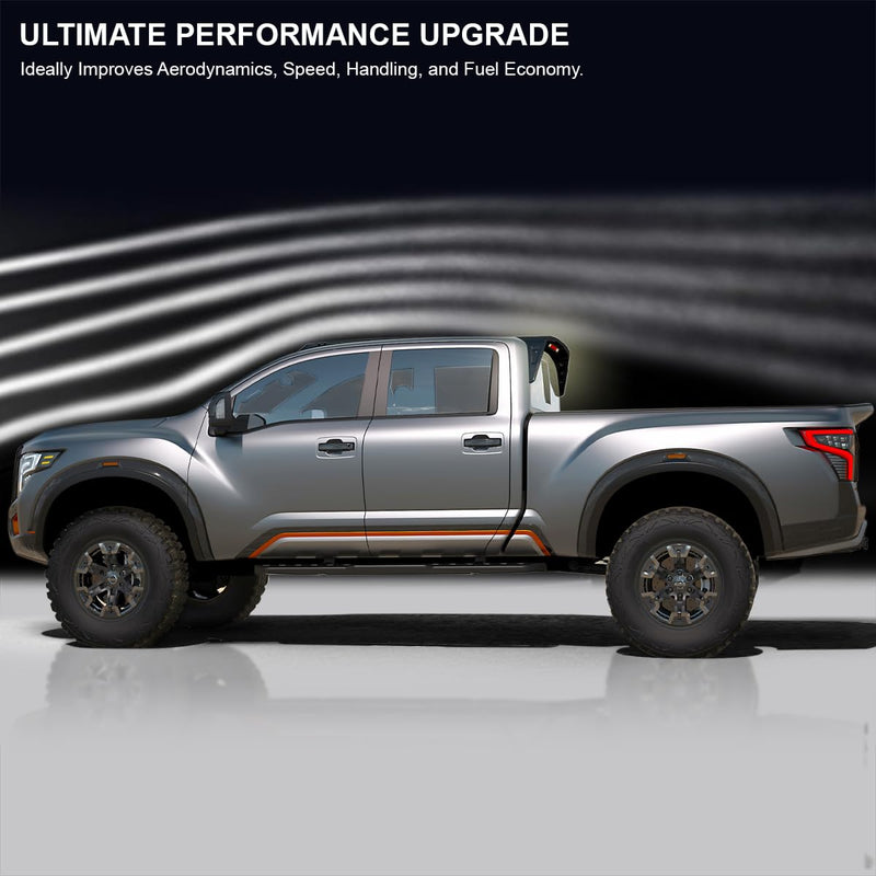 Matte Black ABS Cab Roof Spoiler Spec-D Tuning for 2014-2017 GMC Sierra 1500 Models