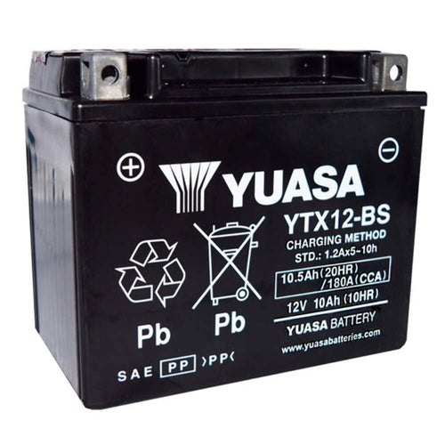 YTX12-BS Battery, Multi-Colored Yuasa YUAM3RH2S