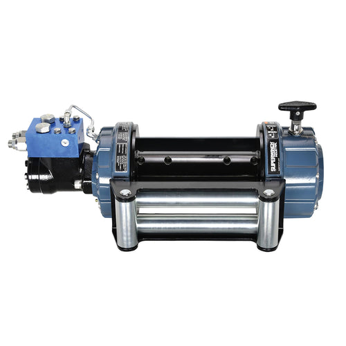 Industrial Superwinch S100428 SI Standard Drum Hydraulic Winch 8000lb (3629kg) Single Line Pull with Roller Fairlead