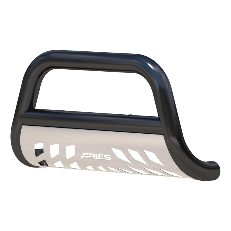 3-Inch ARIES Black Steel Bull Bar, No-Drill, Select Freightliner, Mercedes-Benz Sprinter 2500, 3500