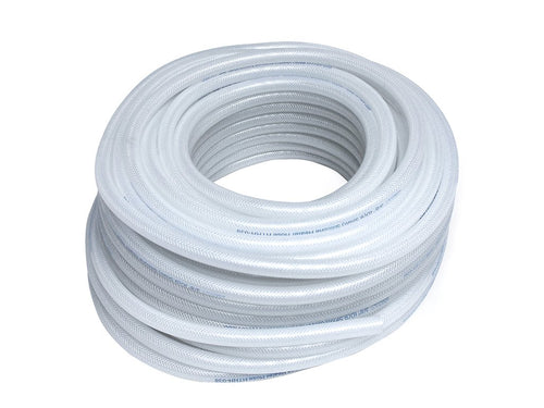 Clear HPS 1/2" ID high temp reinforced silicone heater hose 50 feet roll