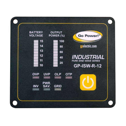 GP-ISW-R-12 Go Power! Industrial Pure Sine Wave Inverter Remote - 12 Volt