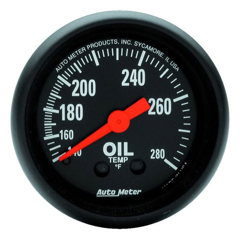 Auto Meter Z-Series 2609 Mechanical Oil Temperature Gauge