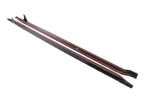 Dinan Side Skirts D980-0047 - Gloss Twill Carbon Fiber - Pair