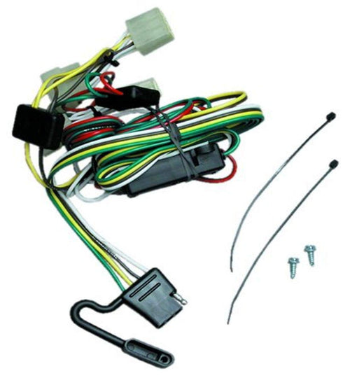 Tekonsha T-One® Harness T-Connector, 4-Way Flat, Compatible with Select Toyota Pickup, Tacoma, Black