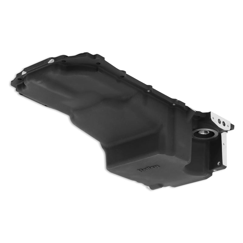 Holley Gen V LT Swap Oil Pan 302-20BK with Turbo Return - Black