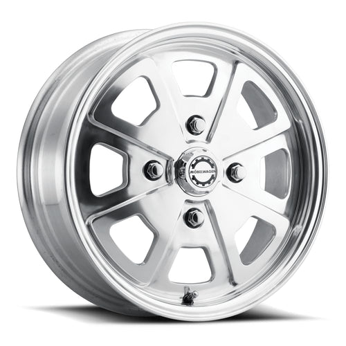 MW Schnell Polished MOBELWAGEN 15X5.5 4X130mm +35 (2 Liter)