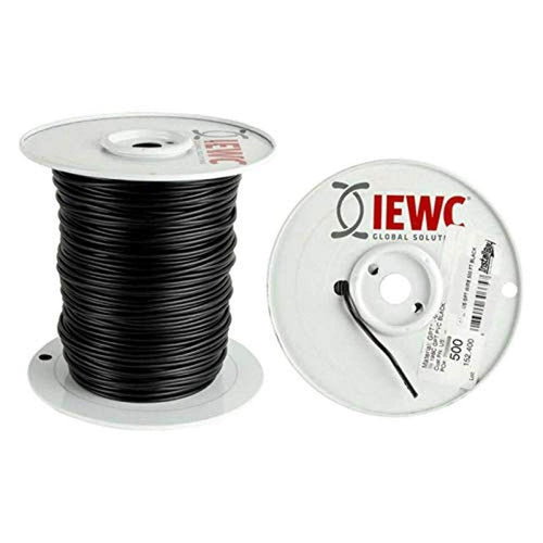 22 Ga Install Bay US GPT All Copper Primary Wire Black - Coil of 500 Ft