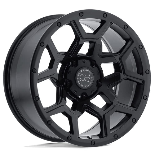 Overland Black Rhino 17x8 5x4.5" +35mm Matte Black Wheel Rim 17" Inch 1780VRL355114M76