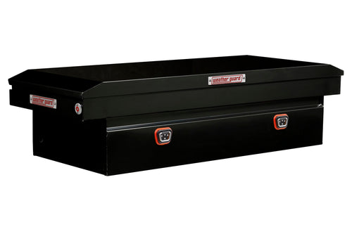 Weather Guard Saddle Truck Box Model 116-5-04, Steel, for Full Size Trucks, Extra Wide, Gloss Black, 15.5 cu ft Capacity