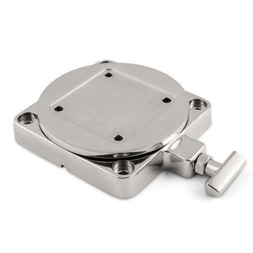 Low-Profile Cannon Swivel Downrigger Mounting Base for Boats – Stainless Steel