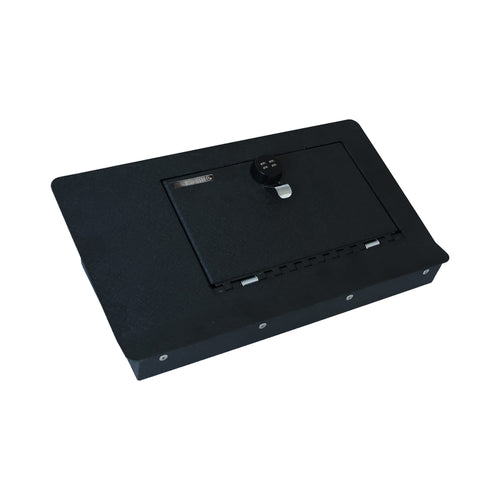 Rear Under Seat Safe Box Black Horse Gun Box Organizer Black, with 4 Digit Combination Resettable Lock Compatible with 2021-2024 Ford Bronco Sport-RUSFB01