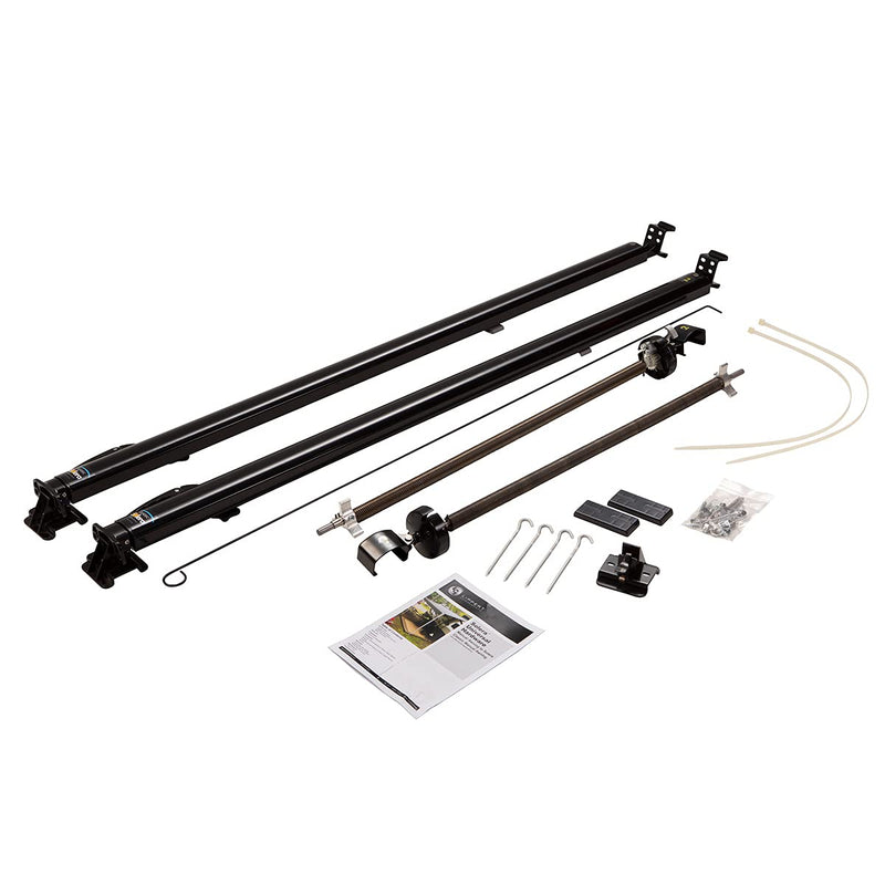Solera Universal Classic RV Awning Arms & Hardware Kit - 63"-68" Short, Black