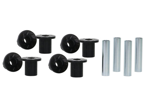 Whiteline W73817 Leaf Spring Bushing Set Front, Rear Compatible with 69-93 D200 Pickup, D300 Pickup, D300, D100 Pickup, D100, D200, Ramcharger
