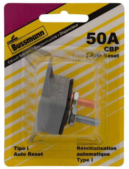 30 Amp Bussmann Type-I Plastic Circuit Breaker with Crosswise Bracket (BP/CBP-50BA-RP)