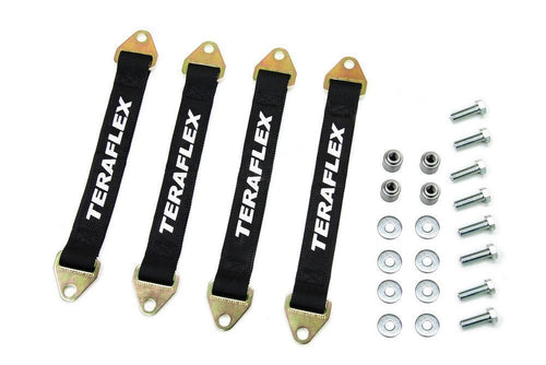 JK TeraFlex 4853100 Front and Rear Limit Strap Kit with Mounting Hardware