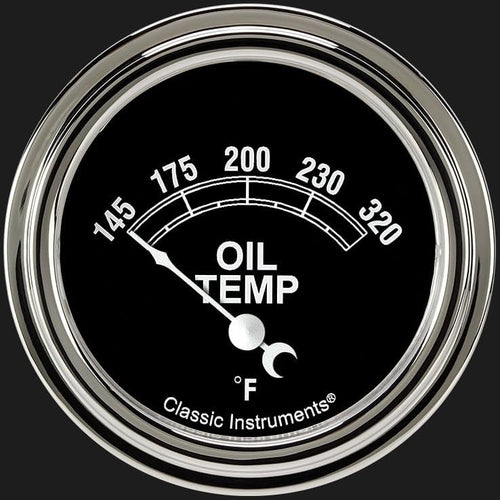 TR228SLF Classic Instruments Traditional 2 5/8" Oil Temperature Gauge