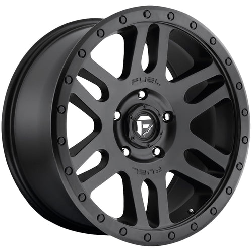 Black FUEL D584 Wheel with Painted (17 x 8.5 inches /6 x 139 mm, 7 mm Offset)