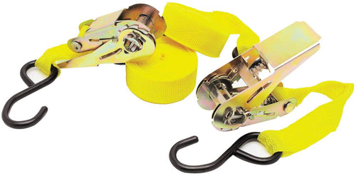 2-Piece Performance Tool Ratchet Tie Down Set - Securely Fasten Your Cargo with Ease and Durability