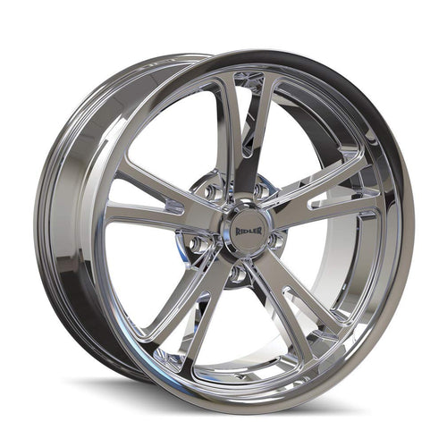 606 Ridler Chrome Wheel with Alloy Steel (20 x 8.5 inches /5 x 83 mm, 0 mm Offset)