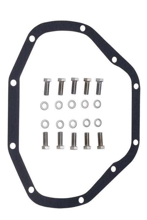 DANA 80 DIFFERENTIAL COVER KIT - TRANS-DAPT PERFORMANCE -BLACK POWDER COATED ALUMINUM (9941)