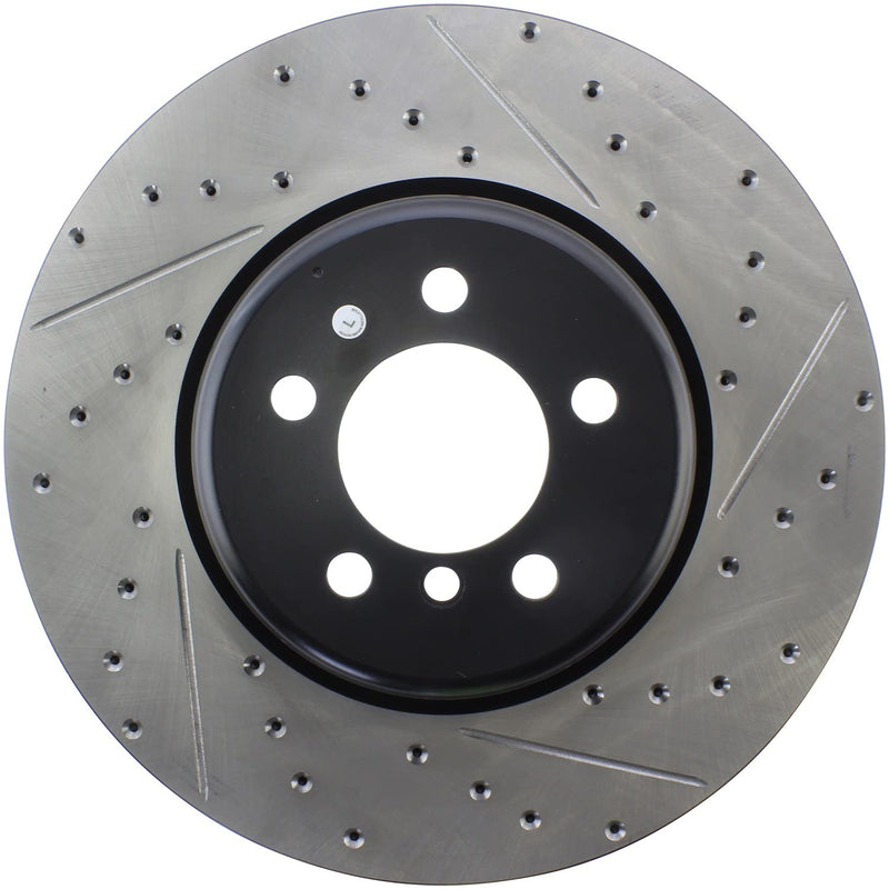 Sport Drilled/Slotted Brake Rotor StopTech 127.34144L (Front Left), 1 Pack