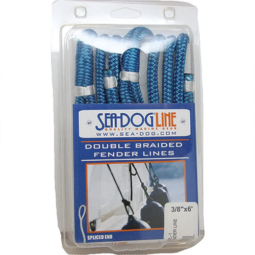 Double Braided Sea Dog Fender Line 302106006BK-1, 1/4" / Black