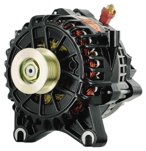 Alt Ford Powermaster 6G Black 200A 6 grv Pulley Large Frame V MTG 4.6L Crown Vic,I-D-A VR