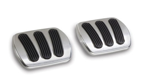 Billet Aluminum Lokar BAG-6136 Curved Brake/Clutch Pad with Rubber - Pair