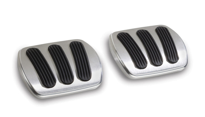 Billet Aluminum Lokar BAG-6136 Curved Brake/Clutch Pad with Rubber - Pair