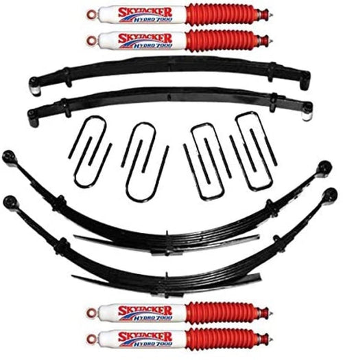 Skyjacker Suspension Lift Kit D600AKS-H w/Shock 6 in. Lift Incl. Front/Rear Leaf Springs Front/Rear U Bolt Kits Front Bushing Kit