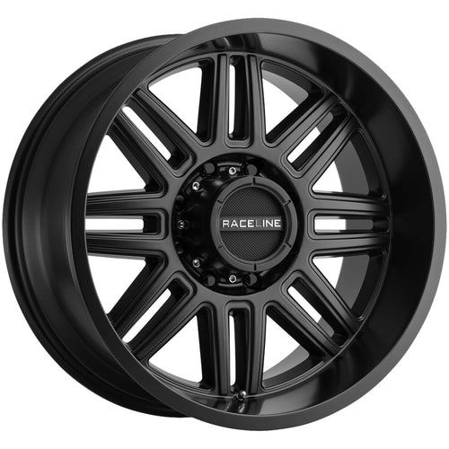 Split Raceline Wheels 948 Satin Black Wheel (20 x 9. inches /5 x 127 mm, 0 mm Offset)