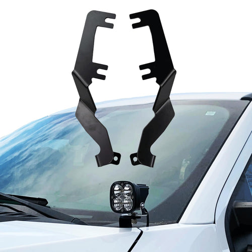 Hood Hinge Light Brackets Grimm Offroad for Ford F250 2017-2021 - F550 Super Duty