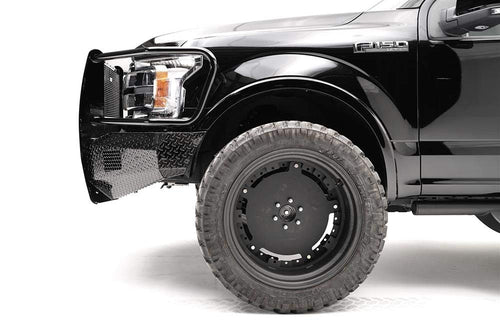 18-C FAB FOURS F150 Steel Full Grill Guard W/Tow Hooks