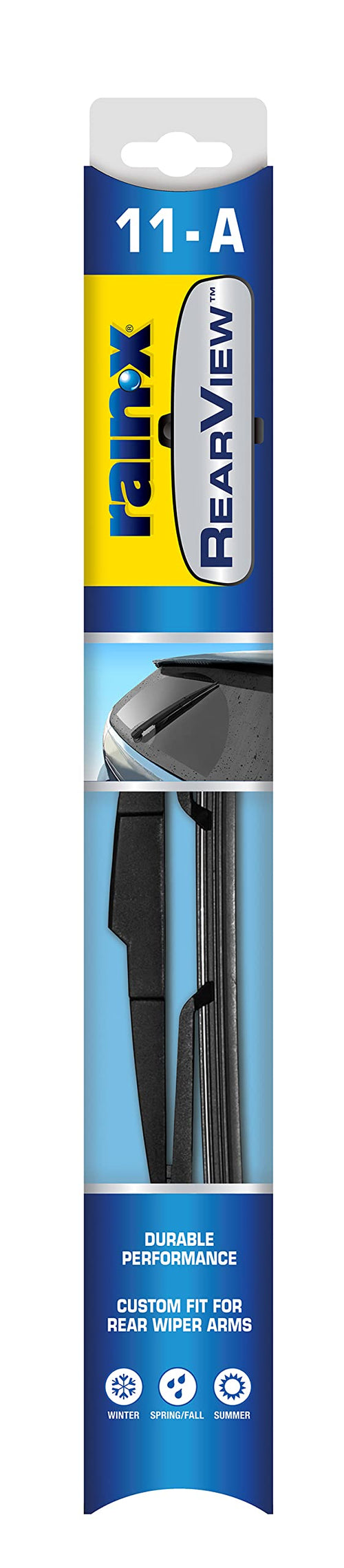 RearView Rain-X 850030 11-A Rear Wiper Blade, 11 Inch Composite Rear Wiper Blade, Fits Rock Lock 2 (Pack Of 1), Automotive Replacement Wiper Blades That Meet Or Exceed OEM Quality And Design Standards
