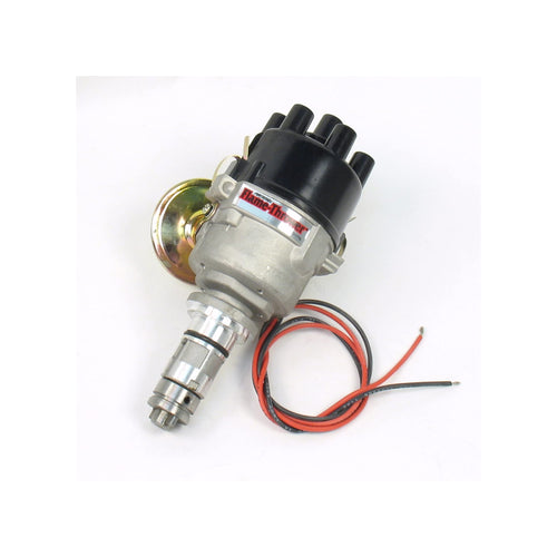PerTronix D177600 Plug and Play Flame-Thrower Electronic Ignition Distributor with Ignitor Technology, Compatible with British Engines 6 Cylinder, Vacuum Advance Cast