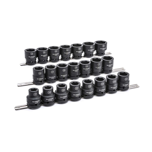 3/4" Drive GEARWRENCH Standard Impact Metric Socket Set 22 Pc., 6 Point - 84973