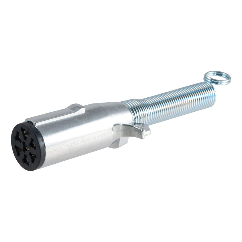 7-Pin Round CURT Trailer-Side Wiring Harness Socket with Spring