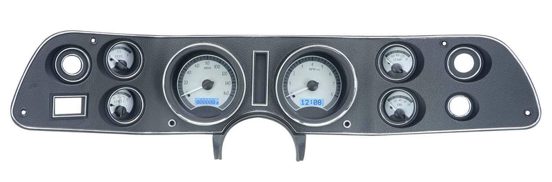 Chevy Camaro 1970-81 VHX System, Silver Face - Blue Display