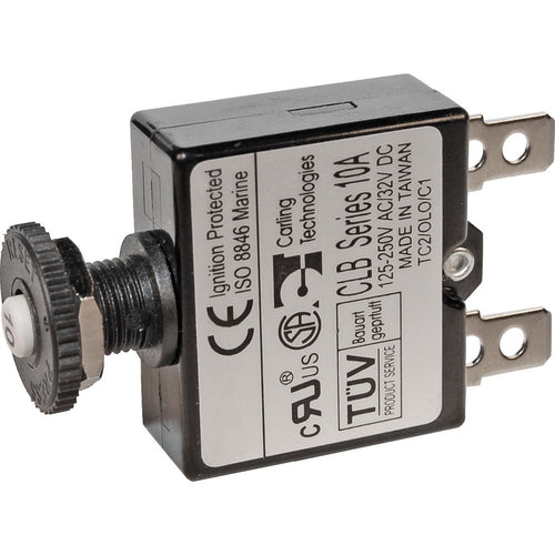 Breaker Blue Sea Systems 7054, Push-to-reset, Panel Mnt Dc 10a