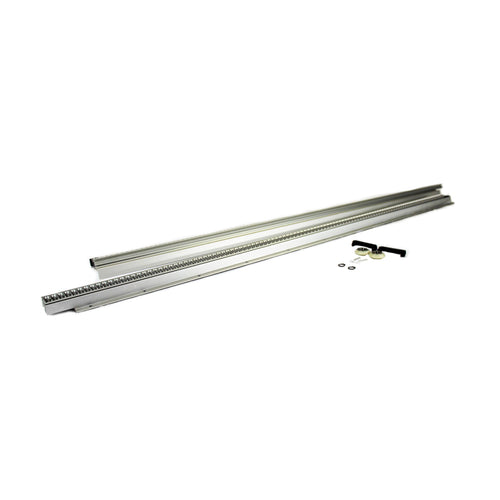 Dual Rack Repair Kit for RV Slide-Out Systems Lippert In-Wall Replacement with Hook Racks, V-Rollers, Retainers, Rivets, Rack Shoes, Wear Pads, Plugs, Sealing Foam, Fixed Side, Clear - 366154