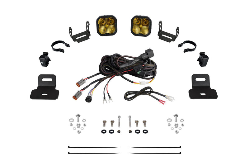 Stage Series Diode Dynamics A-Pillar Pod Kit compatible with Can-Am Maverick X3 2017-2025, SS3 Pro Yellow Combo