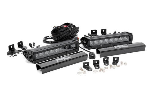 8" Rough Country Black Series LED Grille Kit for 17-19 Super Duty Lariat - 70697