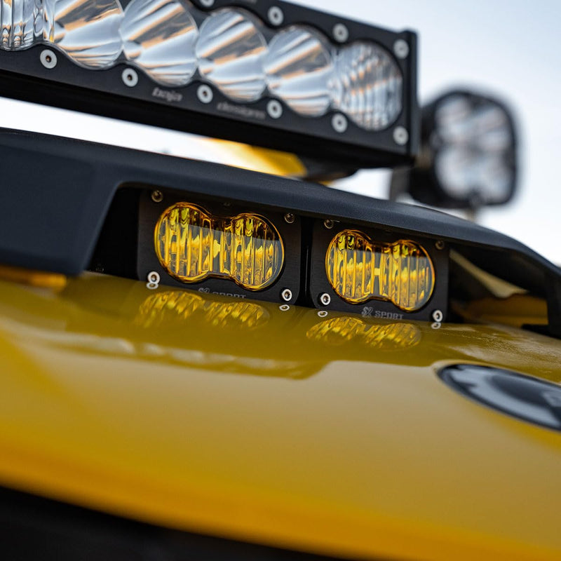 Dual S2 Pro LED Baja Designs Hood Light Kit for Can-Am Maverick R UTV