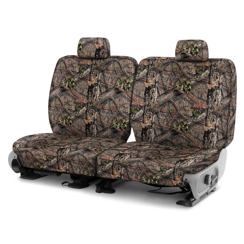 Covercraft Custom Seat Covers Mossy Oak Camo Carhartt SeatSaver | Fits 2011-2018 Ram 1500, 2019-2024 1500 Classic, 2011-2024 2500/3500 | 2nd Row Solid Bench Seat, Break-Up Country